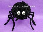 TS80009BLK    18CM CHENILLE BLACK SPIDER   